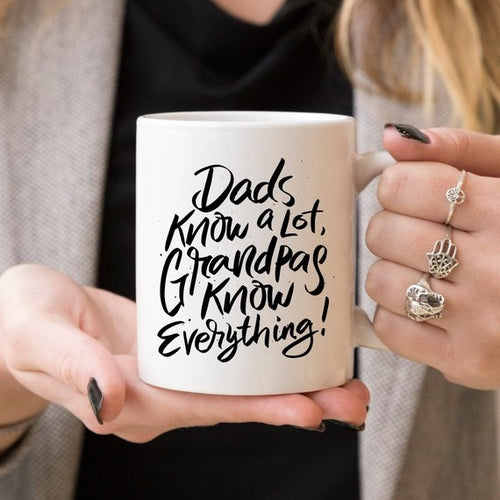 Dads Know A Lot Mug, Fathers Day, Gift For Grandpa,