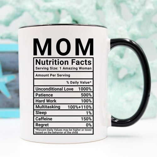 Mom Nutrition Facts Mug