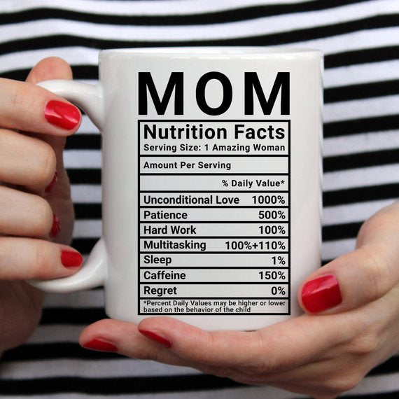 Mom Nutrition Facts Mug