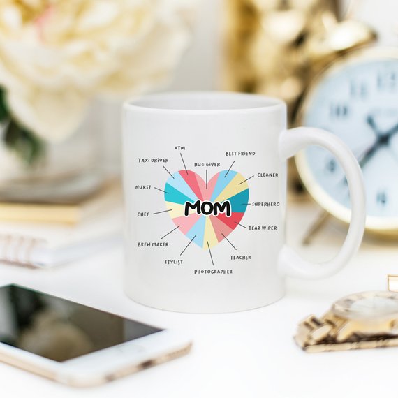 Mom Heart Mug