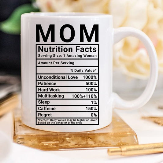 Mom Nutrition Facts Mug